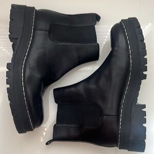 Marc Fischer Padmia Black Chunky Ankle Boots